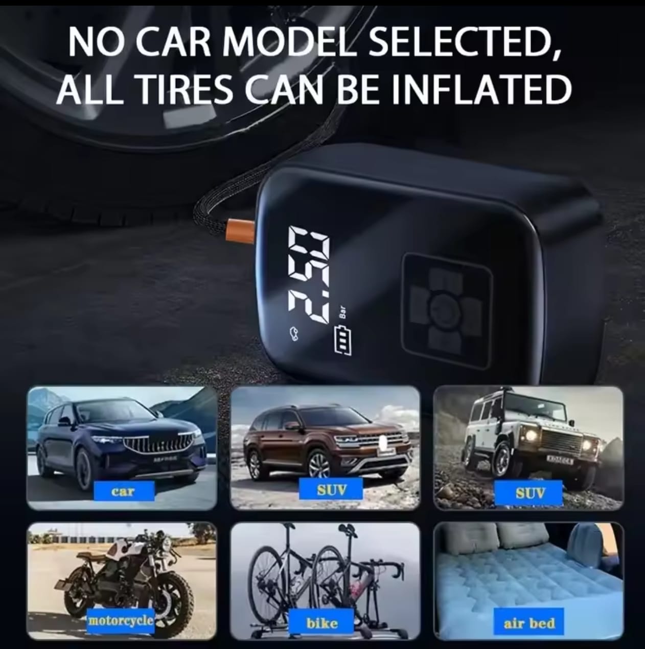 مضخة هواءكهربائي للإطارات