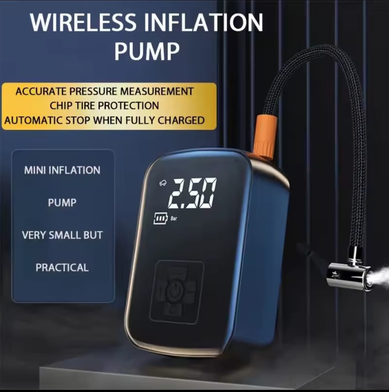 مضخة هواءكهربائي للإطارات - الصورة 2